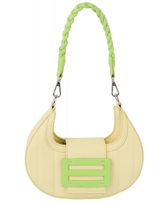 Candy Colorblock Shoulder Bag LHU511 BONE